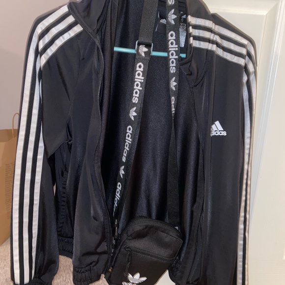 Adidas original black shoulder bag/ adidas firebird track jacket combo (TOGETHER - Picture 4 of 4
